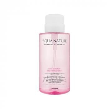 Aqua Nature Rose Dewdrop Brightening Toner Тонер для яркости кожи с экстрактом розы