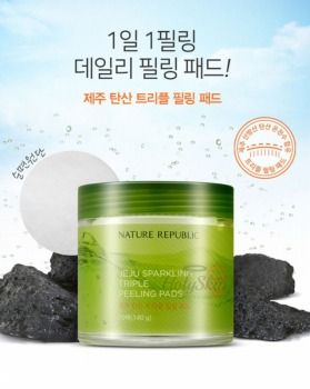 Jeju Sparkling Triple Peeling Pads Nature Republic отзывы