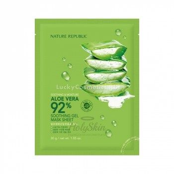 Soothing&Moisture Aloe Vera 92% Soothing Gel Mask Sheet Nature Republic отзывы