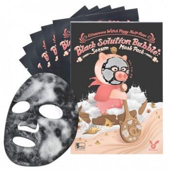 Witch Piggy Hell-Pore Black Solution Bubble Serum Mask Pack Elizavecca