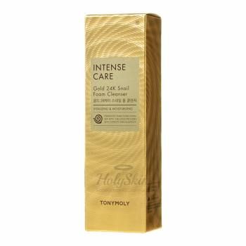 Intense Care Gold 24K Snail Foam Cleanser Пенка для умывания на основе улиточного муцина и 24К золота
