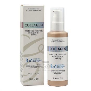 Collagen Whitening Moisture Foundation 3 in 1 Enough купить
