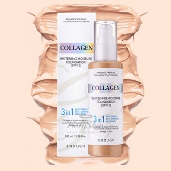 Collagen Whitening Moisture Foundation 3 in 1 Enough