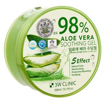 3W Clinic Aloe Vera Soothing Gel 98% отзывы
