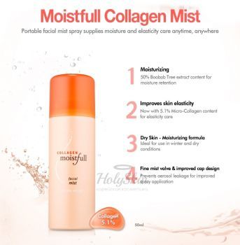 Moistfull Collagen Facial Mist Etude House отзывы