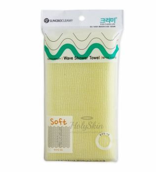 Clean and Beauty Wave Shower Towel (28x95) description