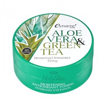 Aloe Vera & Green Tea Hydrogel Eye Patch Увлажняющие гидрогелевые патчи с алое и зеленым чаем