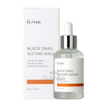 Black Snail Restore Serum Восстанавливающая сыворотка для лица с муцином улитки