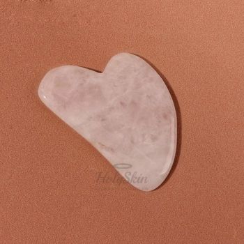 Массажёр гуаша Сердце розовый кварц отзывы