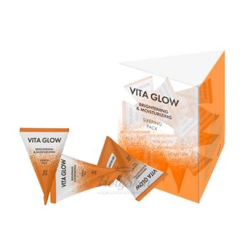 Vita Glow Brightening&Moisturizing Sleeping Pack 5 гр Ночная мультивитаминная маска для сияния и молодости кожи в пирамидках