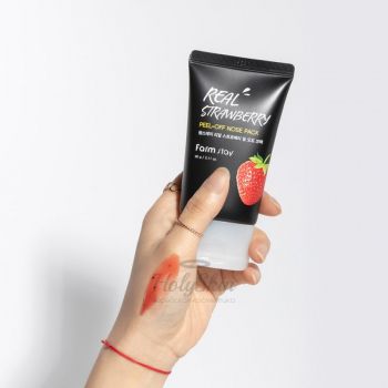 Real Strawberry Peel-Off Nose Pack Маска-пленка для носа с экстрактом клубники