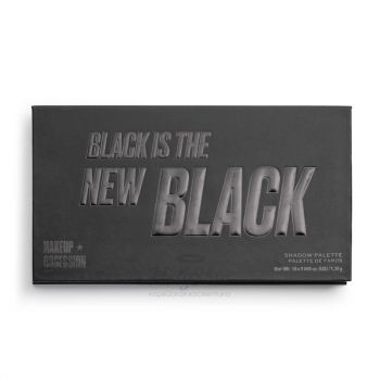Black Is The New Black Палетка теней прохладных матовых, фольгированных и мерцающих оттенков.