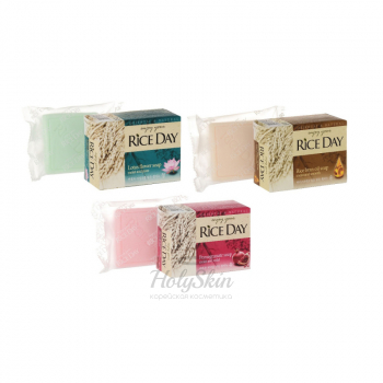Rice Day Soap Туалетное мыло для рук и тела с маслом рисовых отрубей