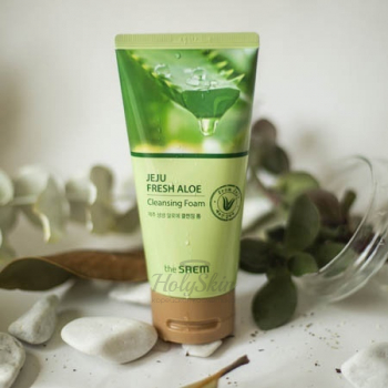 Jeju Fresh Aloe Cleansing Foam Увлажняющая пенка для умывания с алоэ
