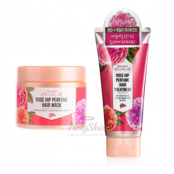 Around me Rose Hip Perfume Hair Treatment Парфюмированная маска для волос с маслом шиповника