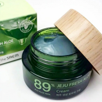 Jeju Fresh Aloe Cream Увлажняющий освежающий крем 89% алоэ вера