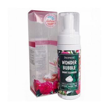 Wonder Bubble Smart Cleanser Пенка с маслом камелии для снятия макияжа и умывания