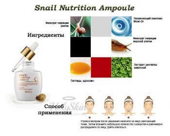 Snail Nutrition Ampoule Skin79 отзывы