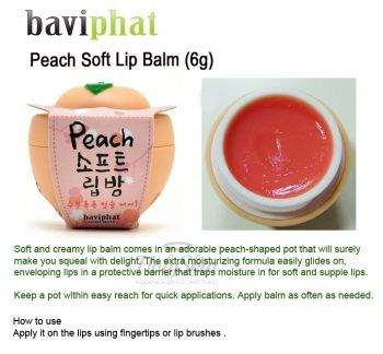 Peach Soft Lip Balm Baviphat купить