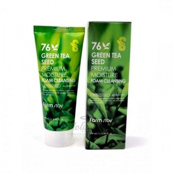 Green Tea Seed Premium Moisture Foam Cleansing Очищающая пенка с семенами зеленого чая