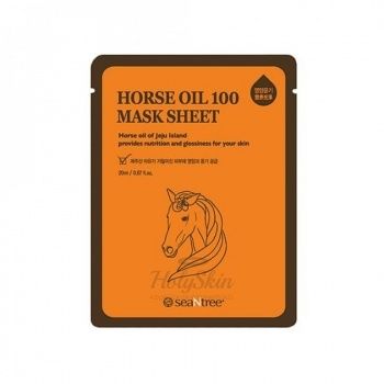 Horse Oil 100 Mask Sheet Питательная тканевая маска