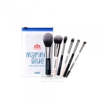 Marine Blue Make-Up Brush Collecion Набор кистей для макияжа