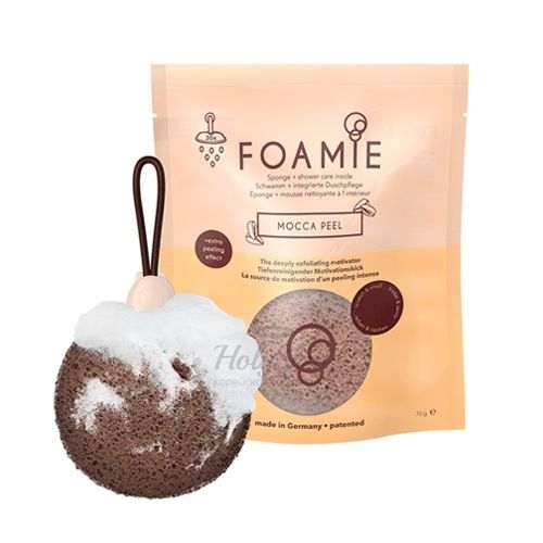

Пенящаяся губка для душа с бодрящим ароматом кофе Foamie, Foamie Sponge Mocca Peel