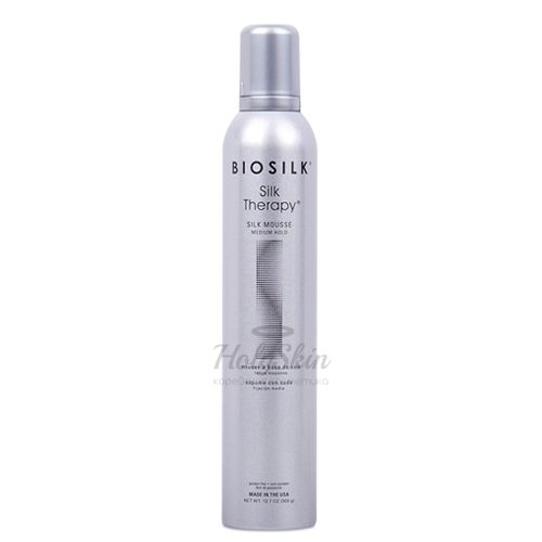 

Шелковый мусс предназначен для средней фиксации укладки BioSilk, BioSilk Silk Therapy Silk Mousse 360g