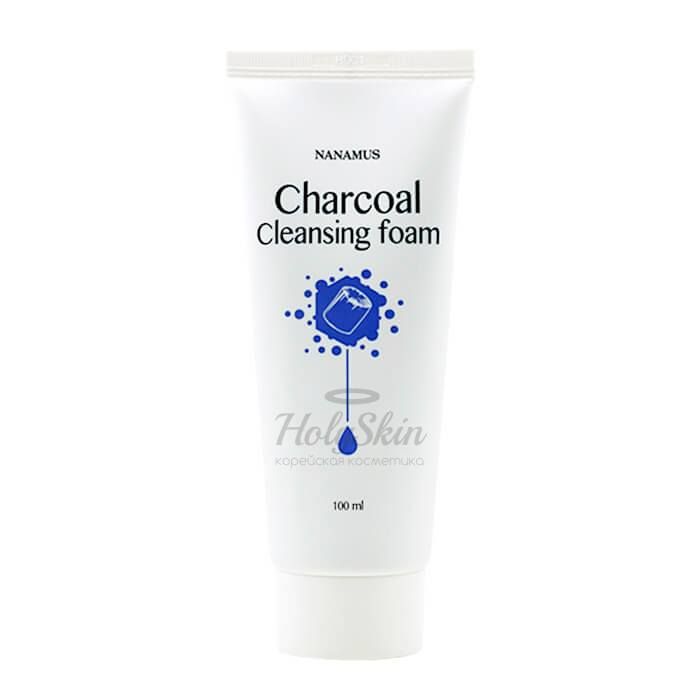 

Пенка для умывания лица с древесным углём Nanamus, Nanamus Cleansing Foam Charcoal