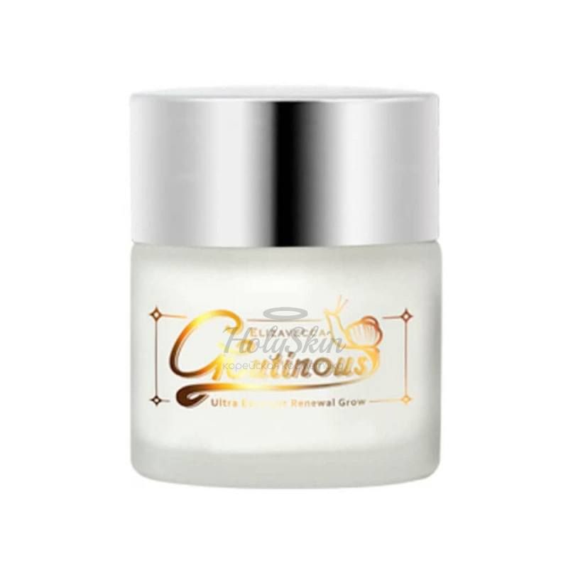 

Восстанавливающий крем с муцином улитки Elizavecca, Glutinous Ultra Escargot Renewal Grow Cream