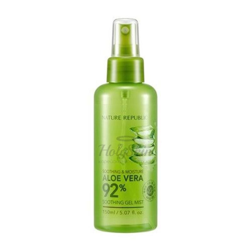 

Гель-мист с алоэ вера Nature Republic, SoothingandMoisture Aloe Vera 92% Soothing Gel Mist