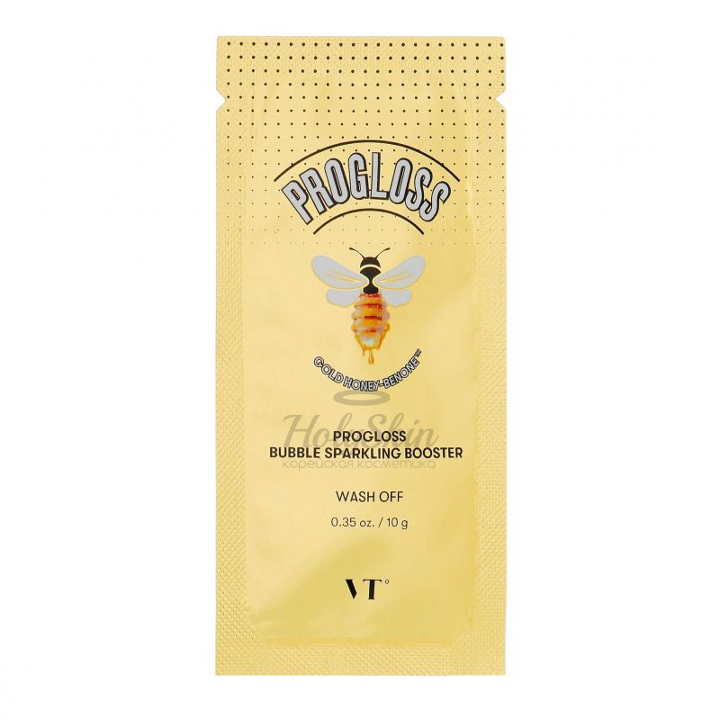 Кислородная маска-пенка для лица с золотом и мёдом VT Cosmetic