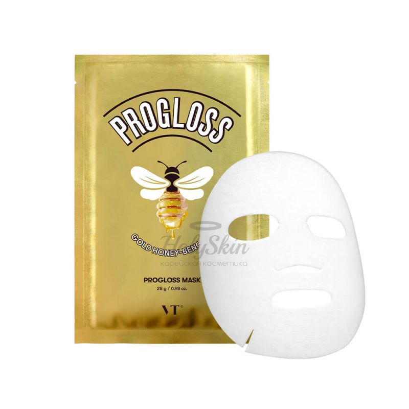 Тканевая маска с золотом и прополисом для питания кожи VT Cosmetic