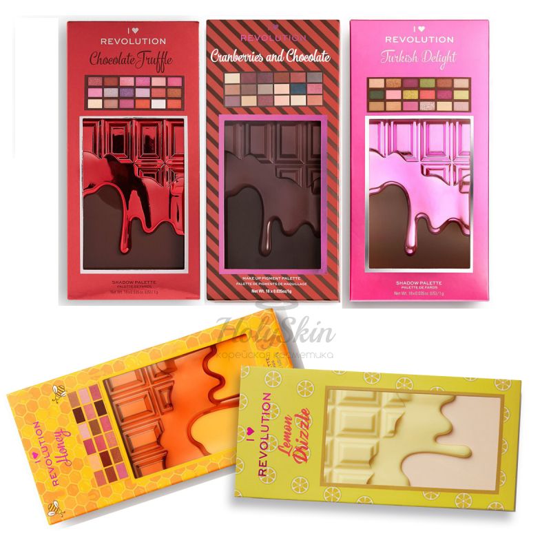 

Универсальная палетка теней для век I Heart Revolution, I Heart Revolution Chocolate