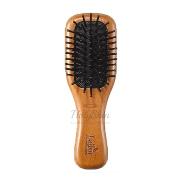 

Массажная расческа для волос с деревянной ручкой La'dor, Mini Wooden Paddle Brush