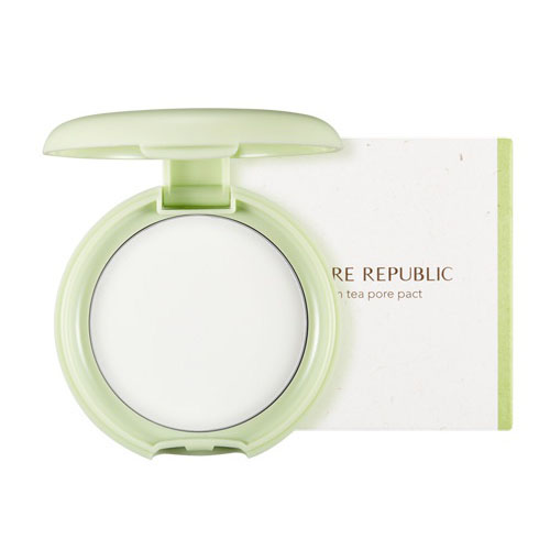 Матирующая компактная пудра с зеленым чаем Nature Republic