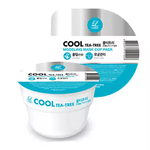 Альгинатная маска с чайным деревом в чашечке Lindsay Disposable Modeling Mask Cup Pack Сool modeling