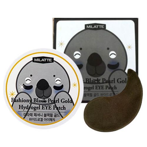 Патчи для век с черным жемчугом Milatte