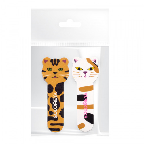 Набор для натуральных и искусственных ногтей Solomeya Tiger Nail File 180/220 and Kitty Shiner 400/3000