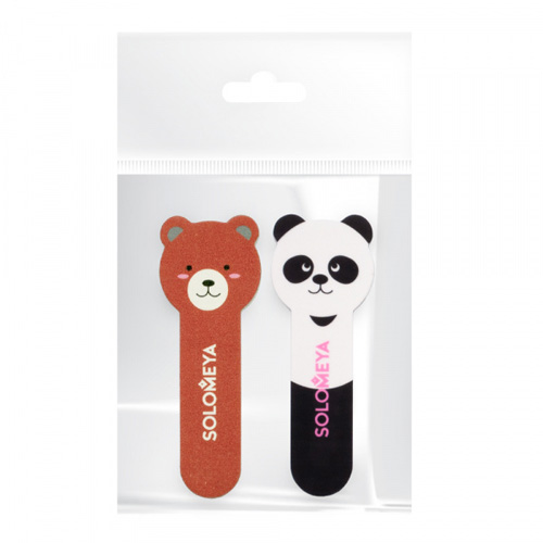 Набор для натуральных и искусственных ногтей Solomeya Little Bear Nail File 180/220 and Llittle Panda Shiner 400/3000 little bear свитер