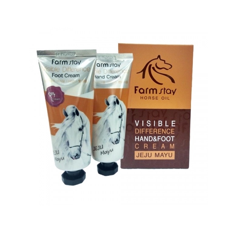Крем для рук и ног с лошадиным жиром Farmstay