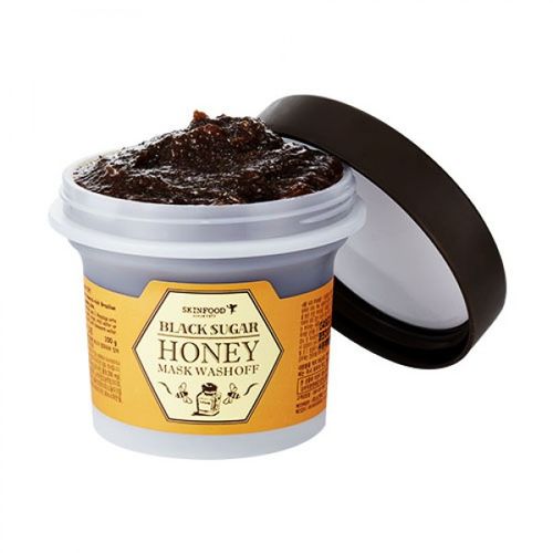 Маска для лица с медом и сахаром SKINFOOD Black Sugar Honey Mask Wash Off skinfood black sugar strawberry маска смываемая для лица black sugar strawberry маска смываемая для лица