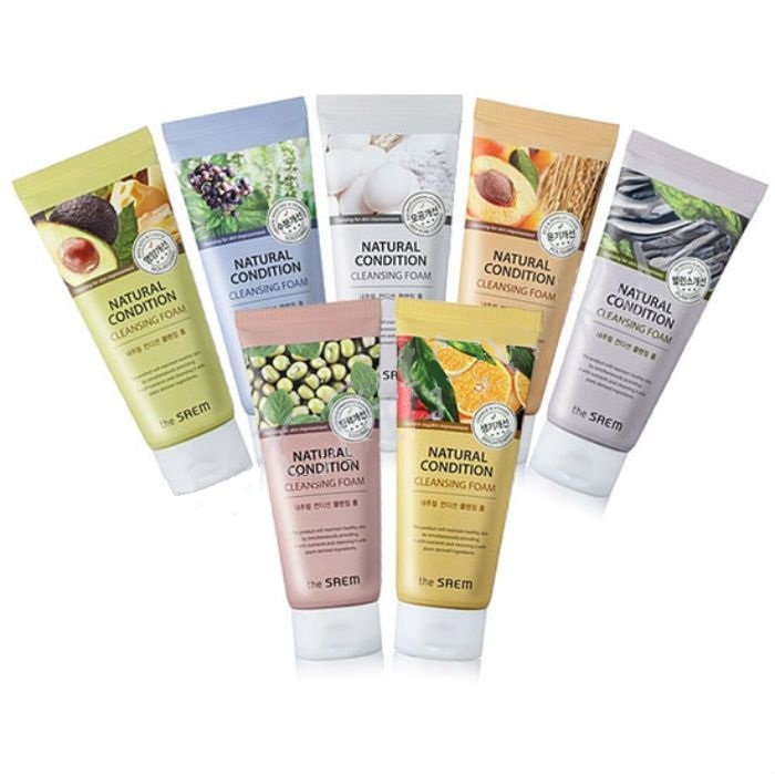 серия пенок для умывания The Saem Natural Condition Cleansing Foam очищающий щербет natural condition sorbet cleanser new 100 мл the saem