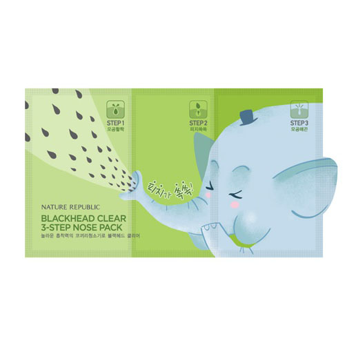 3х ступенчатые патчи для носа Nature Republic