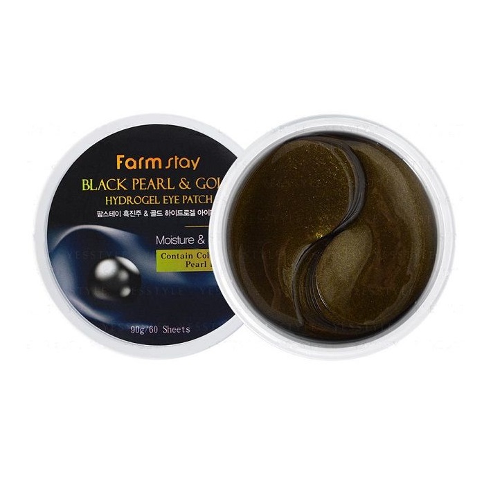 Патчи для глаз с жемчугом и золотом Farmstay