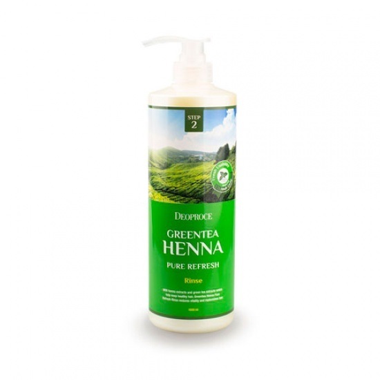 Обновляющий бальзам-ополаскиватель с хной и зеленым чаем Deoproce