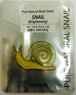 Pure Natural Mask Sheet Snail Brightening
